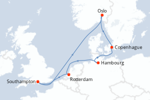 Itinéraire croisière Royal Caribbean au départ de Southampton