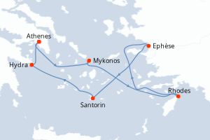 Itinéraire croisière Celebrity Cruises au départ de Athenes