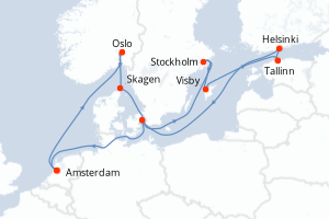 Itinéraire croisière Celebrity Cruises au départ de Amsterdam