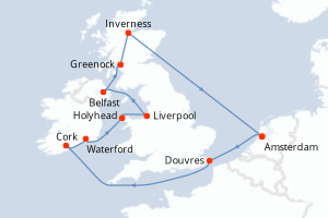 Itinéraire croisière Celebrity Cruises au départ de Amsterdam