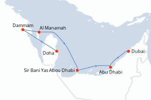 Itinéraire croisière Norwegian Cruise Line au départ de Doha