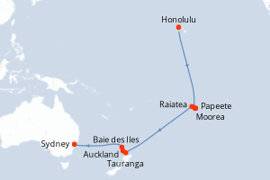 Itinéraire croisière Celebrity Cruises au départ de Honolulu