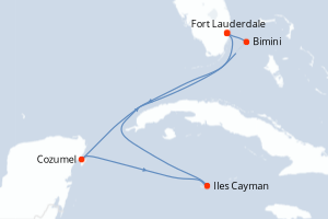 Itinéraire croisière Celebrity Cruises au départ de Fort Lauderdale