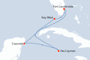 Itinéraire croisière Celebrity Cruises au départ de Fort Lauderdale