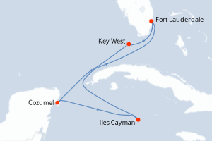 Itinéraire croisière Celebrity Cruises au départ de Fort Lauderdale