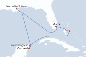 Itinéraire croisière Explora Journeys au départ de Miami