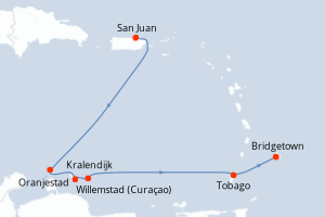 Itinéraire croisière Explora Journeys au départ de San Juan