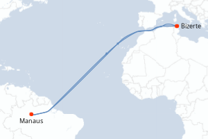 Itinéraire croisière CroisiEurope au départ de Rio de Janeiro