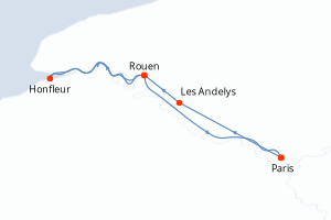 Itinéraire croisière CroisiEurope au départ de Paris