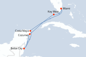 Itinéraire croisière Explora Journeys au départ de Miami