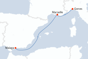 Itinéraire croisière MSC Croisières au départ de Genes