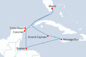 Itinéraire croisière Cunard au départ de Miami