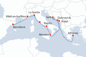 Itinéraire croisière Celebrity Cruises au départ de Athenes