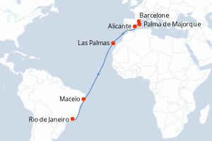 itinéraire croisière