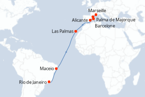 itinéraire croisière