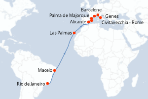 itinéraire croisière
