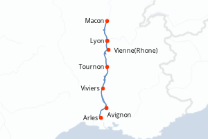 Itinéraire croisière CroisiEurope au départ de Lyon