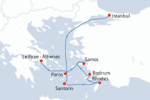 Itinéraire croisière Explora Journeys au départ de Istanbul