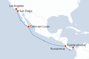 Itinéraire croisière Silversea au départ de Fuerte amador