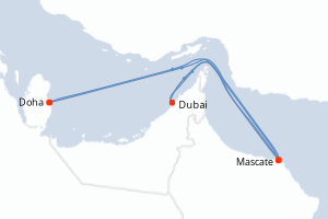 Itinéraire croisière Costa Croisières au départ de Doha