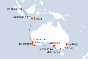 Itinéraire croisière Azamara au départ de Sydney