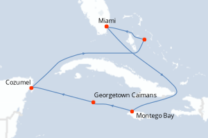 Itinéraire croisière MSC Croisières au départ de Miami