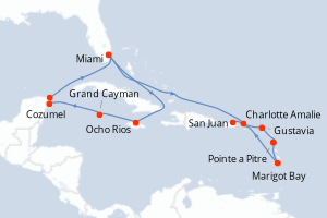 Itinéraire croisière Explora Journeys au départ de Miami