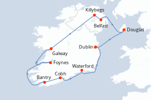 Itinéraire croisière Azamara au départ de Dublin