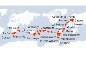 Itinéraire croisière Costa Croisières au départ de Trieste