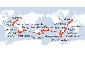 Itinéraire croisière Costa Croisières au départ de Marseille