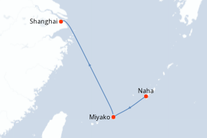 Itinéraire croisière MSC YACHT CLUB au départ de Naha