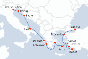 Itinéraire croisière Explora Journeys au départ de Istanbul