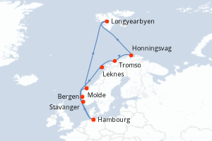 Itinéraire croisière MSC Croisières au départ de Hambourg