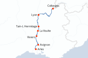 Itinéraire croisière CroisiEurope au départ de Lyon