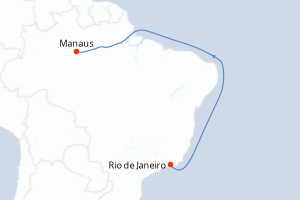 Itinéraire croisière CroisiEurope au départ de Rio de Janeiro