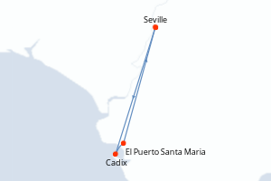 Itinéraire croisière CroisiEurope au départ de Seville