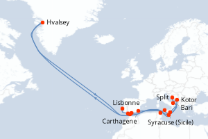 Itinéraire croisière Silversea au départ de Split