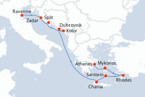 Itinéraire croisière Celebrity Cruises au départ de Athenes