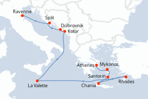 Itinéraire croisière Celebrity Cruises au départ de Athenes