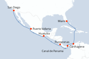 Itinéraire croisière Royal Caribbean au départ de San Diego