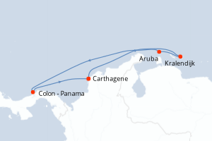 Itinéraire croisière Royal Caribbean au départ de Carthagene