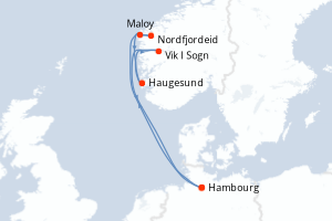 Itinéraire croisière Costa Croisières au départ de Hambourg