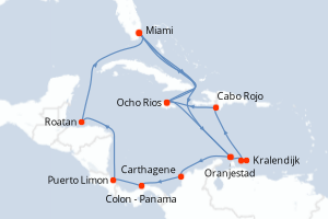 Itinéraire croisière MSC Croisières au départ de Miami