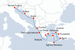 Itinéraire croisière Seabourn Cruise Line au départ de Venise Fusina