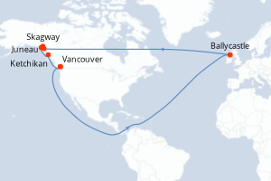 Itinéraire croisière Holland America Line au départ de Vancouver