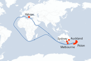 Itinéraire croisière Holland America Line au départ de Sydney