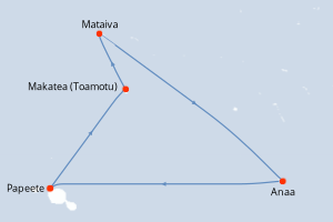 Itinéraire croisière Aranui au départ de Papeete