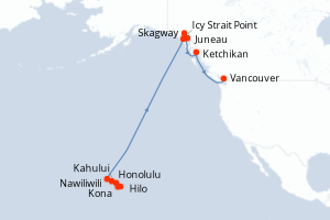 Itinéraire croisière Norwegian Cruise Line au départ de Honolulu