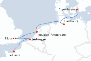 Itinéraire croisière Norwegian Cruise Line au départ de Copenhague