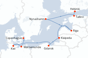 Itinéraire croisière Norwegian Cruise Line au départ de Helsinki